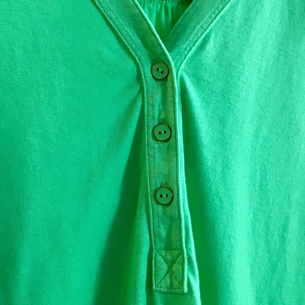 ❌❌SOLD❌❌Lilly Pulitzer Green Casual Top, Sz Xs-S - Picture 2 of 8